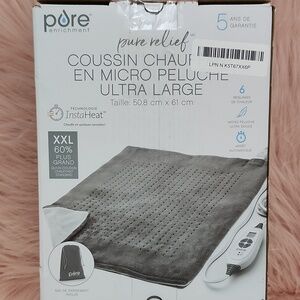 Brand New PURE ENRICHMENT ULTRA WIDE XX-LARGE MICROPLUSH HEATING PAD